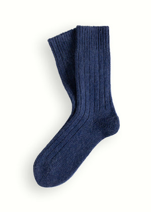 SOFT WOOL COLLECTION Dark Blue Socks