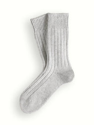 SOFT WOOL COLLECTION Light Grey Socks