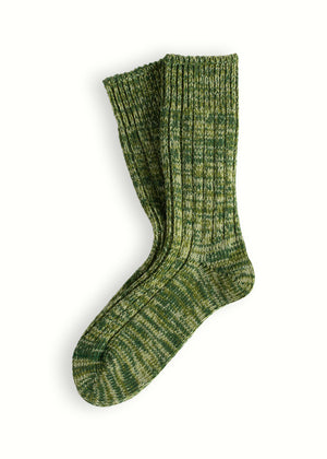 SOFT WOOL COLLECTION Green Mix Socks