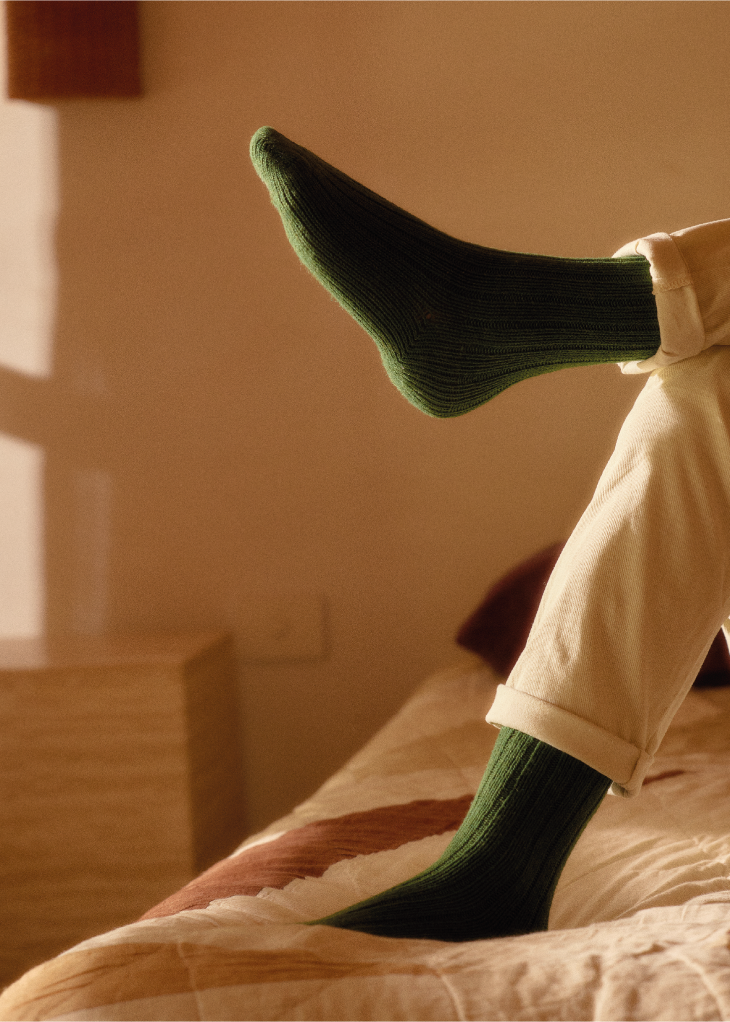 SOFT WOOL  COLLECTION Green Socks