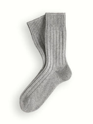 SOFT WOOL COLLECTION Mid Grey Socks