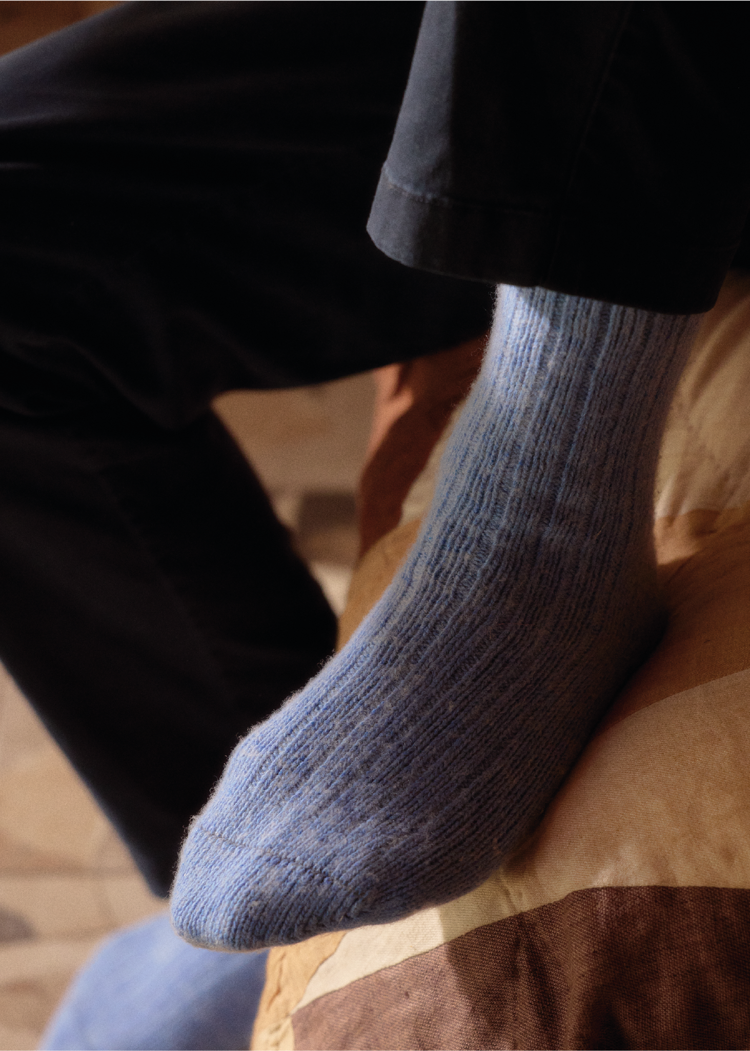 SOFT WOOL  COLLECTION Sky Blue Socks