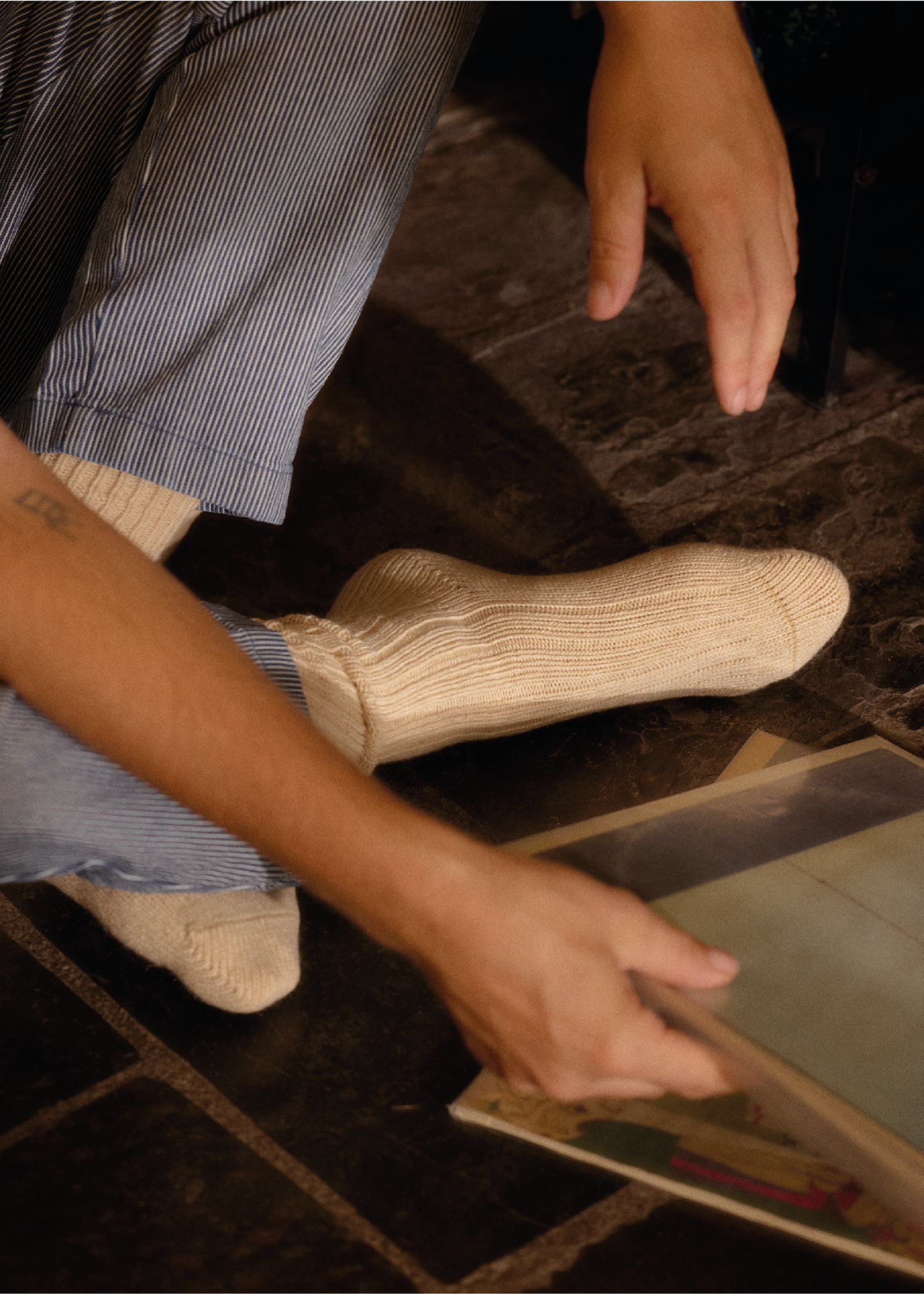 SOFT WOOL COLLECTION White Socks