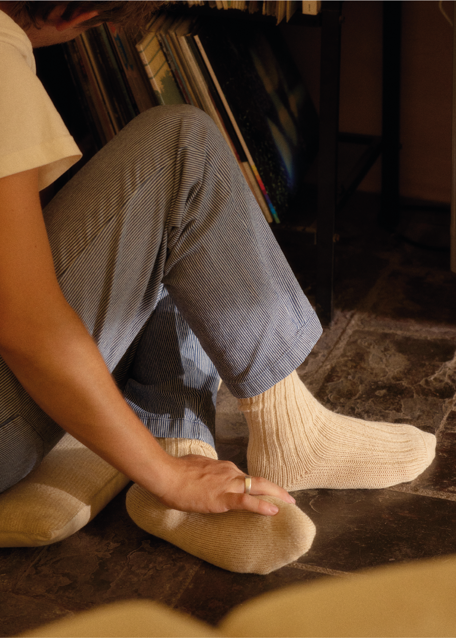 SOFT WOOL COLLECTION White Socks