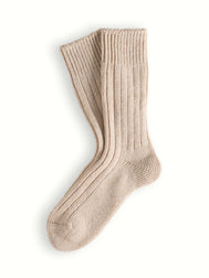 SOFT WOOL COLLECTION Raw White Socks