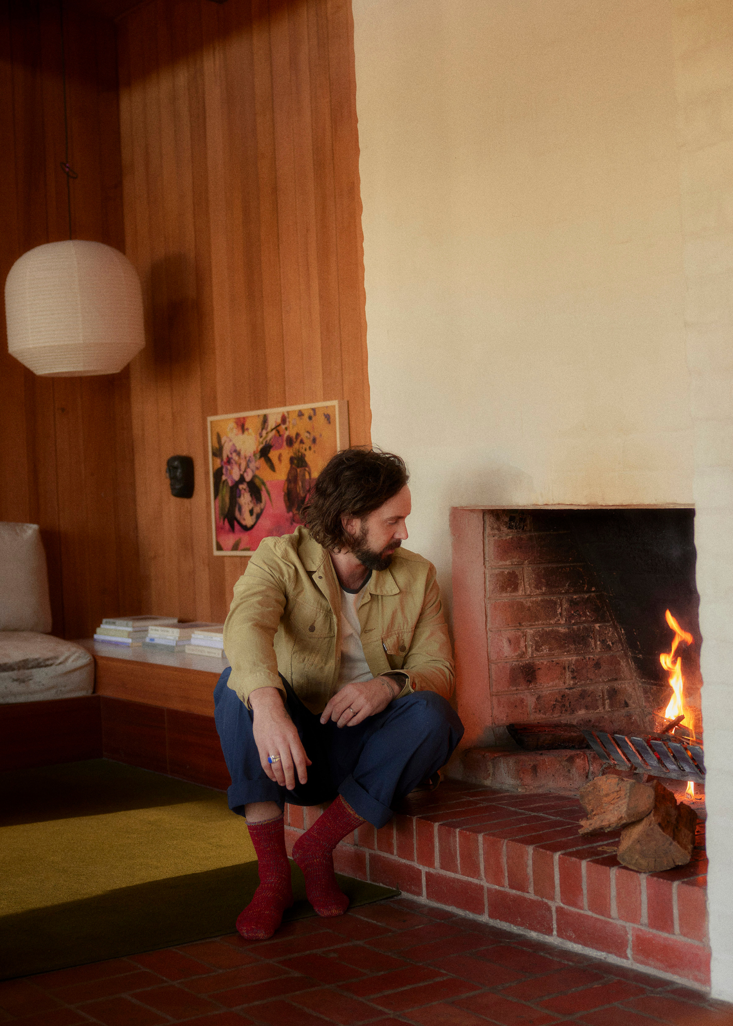 WOOL COLLECTION Recycled Burgundy Socks