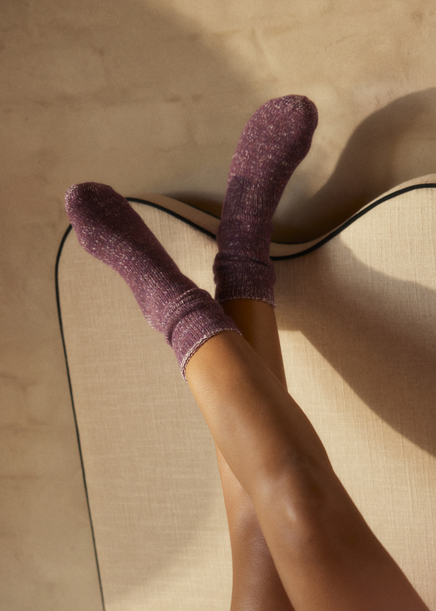WOOL COLLECTION Recycled Purple Socks