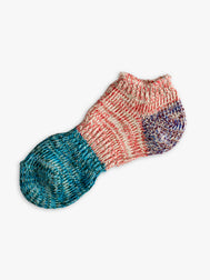 CHARLIE COLLECTION Ankle Purple & Blue Socks