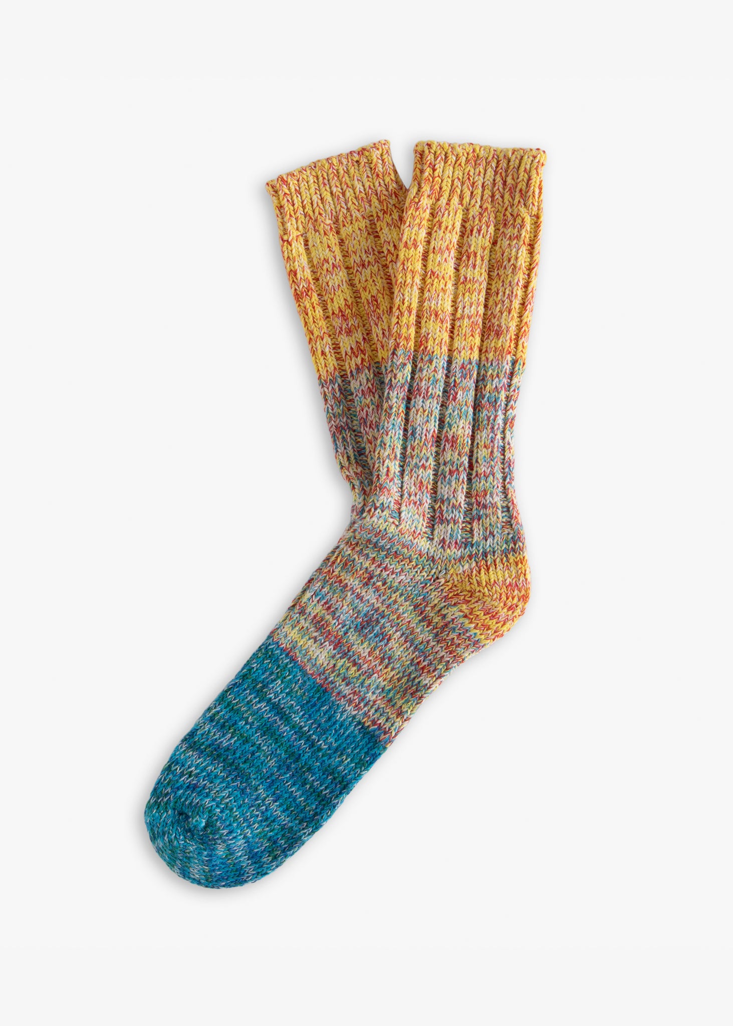 Thunders Love Charlie Strange Blue And Yellow Mix Socks