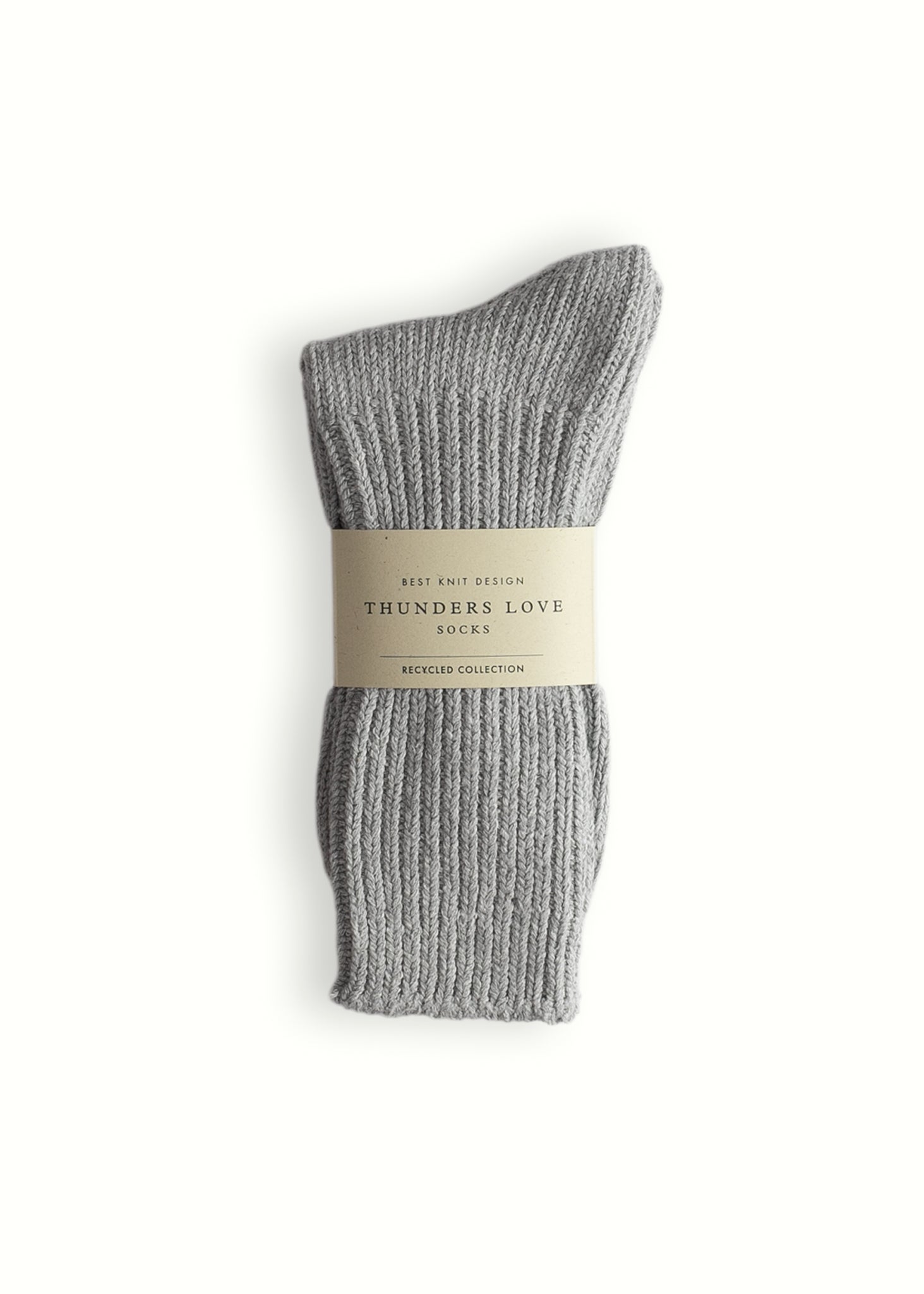 Thunders Love Color Block Classic Grey Socks