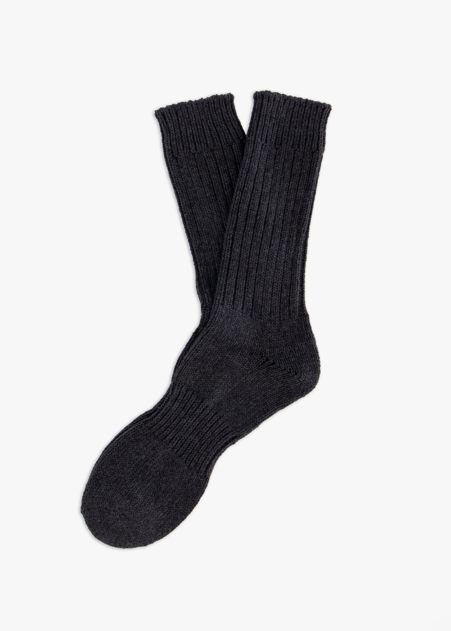 Thunders Love Color Block Ribbed Grey Socks