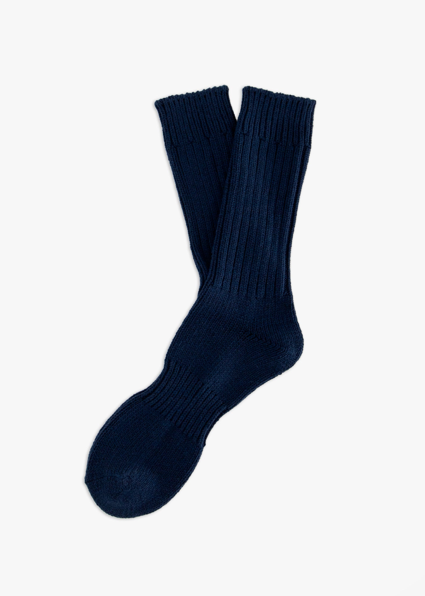Thunders Love Color Block Ribbed Navy Socks