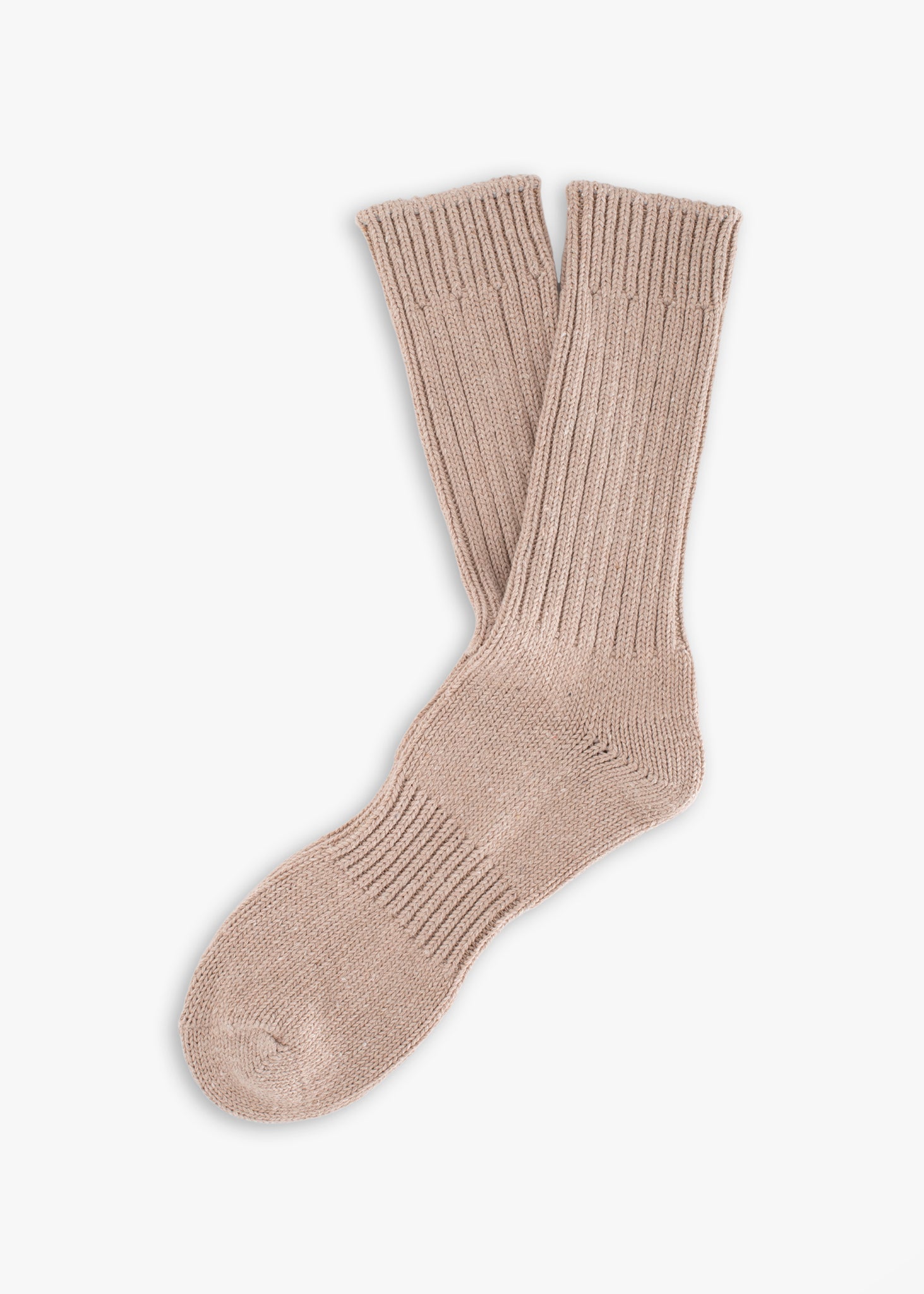 Thunders Love Color Block Ribbed Raw White Socks