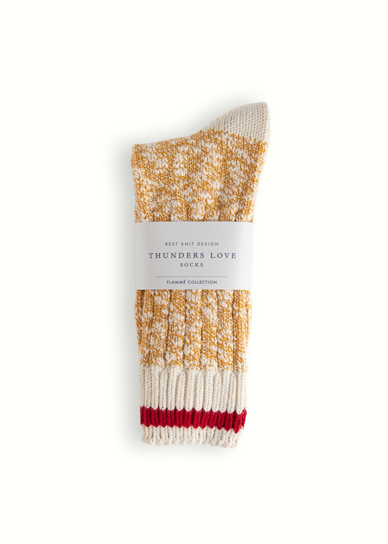 Thunders Love Flamme Douglas Mustard Socks