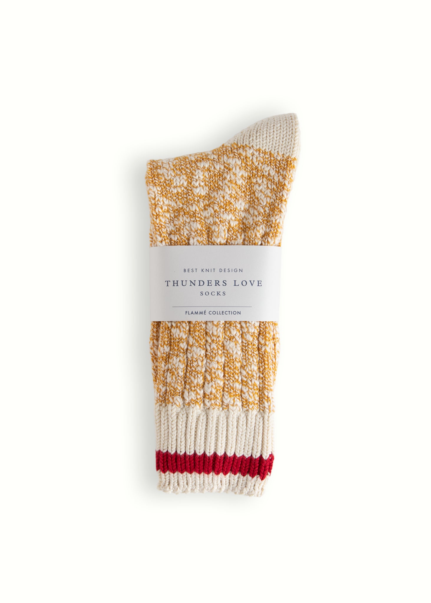 Thunders Love Flamme Douglas Mustard Socks