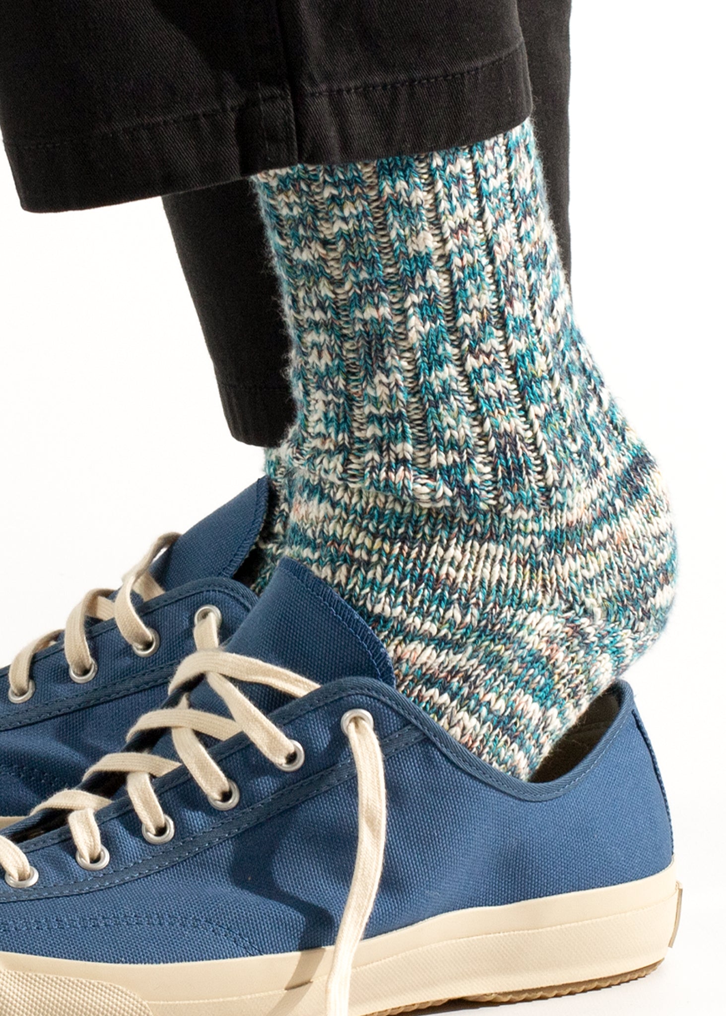 Thunders Love Flamme Glint Turquoise Socks