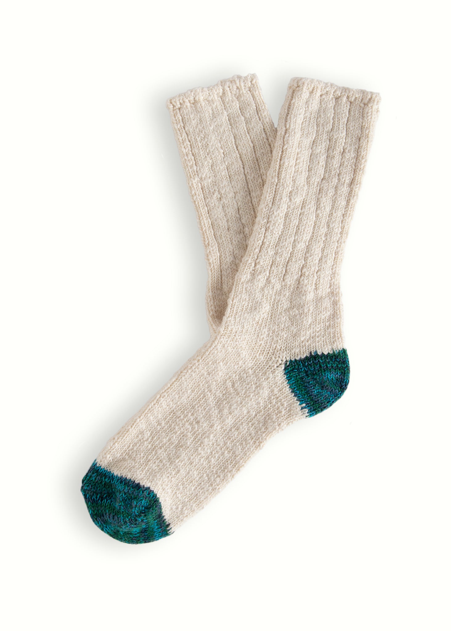 Thunders Love Flamme Raw White And Turquoise Socks