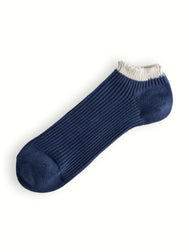 LINK COLLECTION Ankle Navy Socks