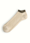 LINK COLLECTION Ankle Raw White Socks