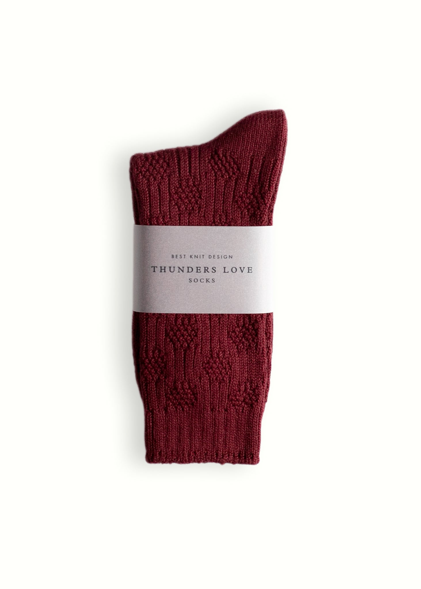 Thunders Love Link Duo Burgundy Socks