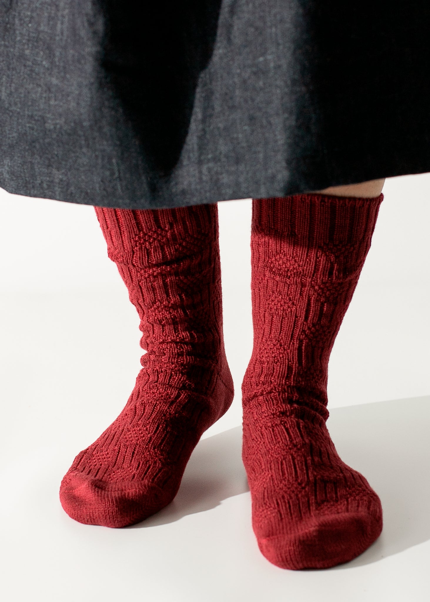 Thunders Love Link Duo Burgundy Socks