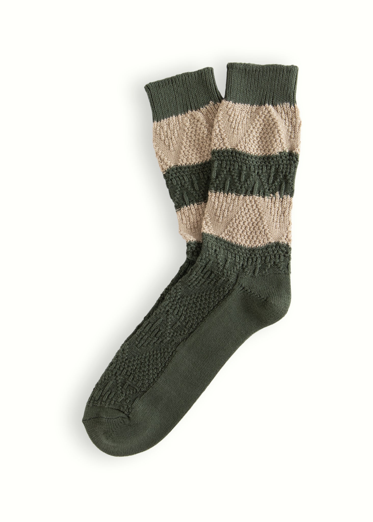 Thunders Love Link Striped Green Socks