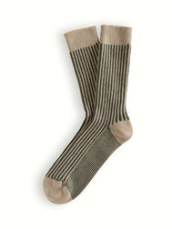 LINK COLLECTION Vertical Green Socks