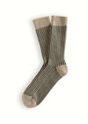 LINK COLLECTION Vertical Green Socks