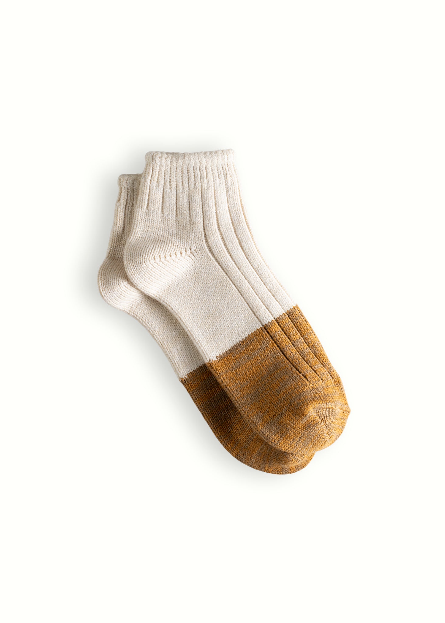 Thunders Love Marine Cotton Duplo Short Raw White And Camel Socks