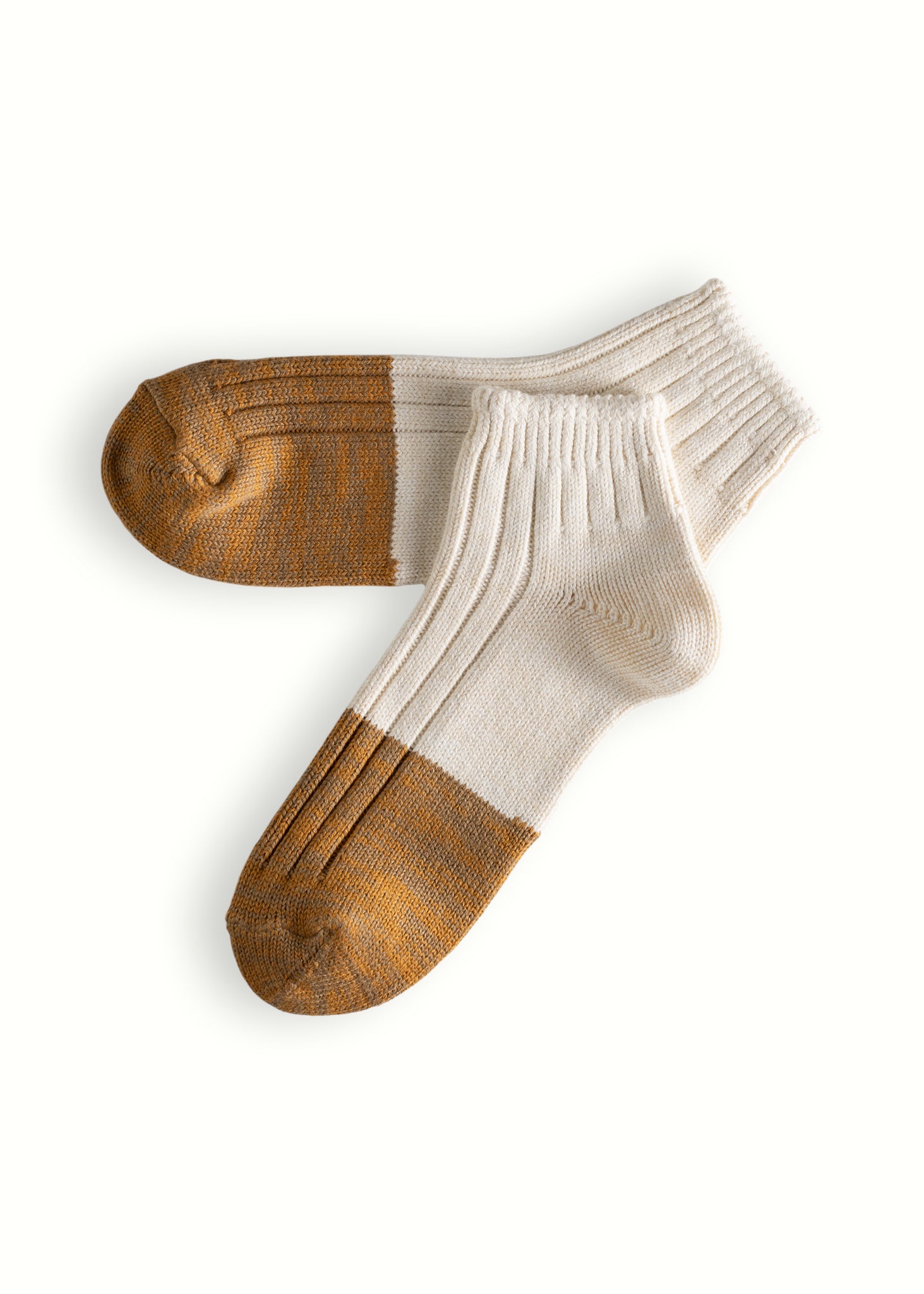 Thunders Love Marine Cotton Duplo Short Raw White And Camel Socks