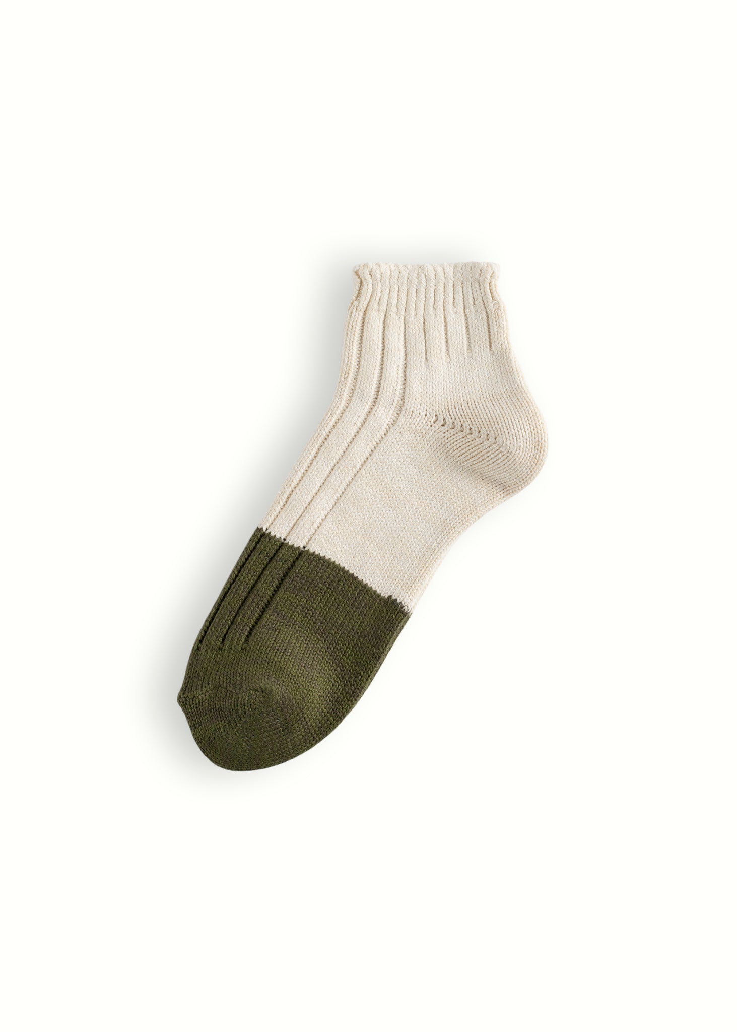 Thunders Love Marine Cotton Duplo Short Raw White And Green Socks