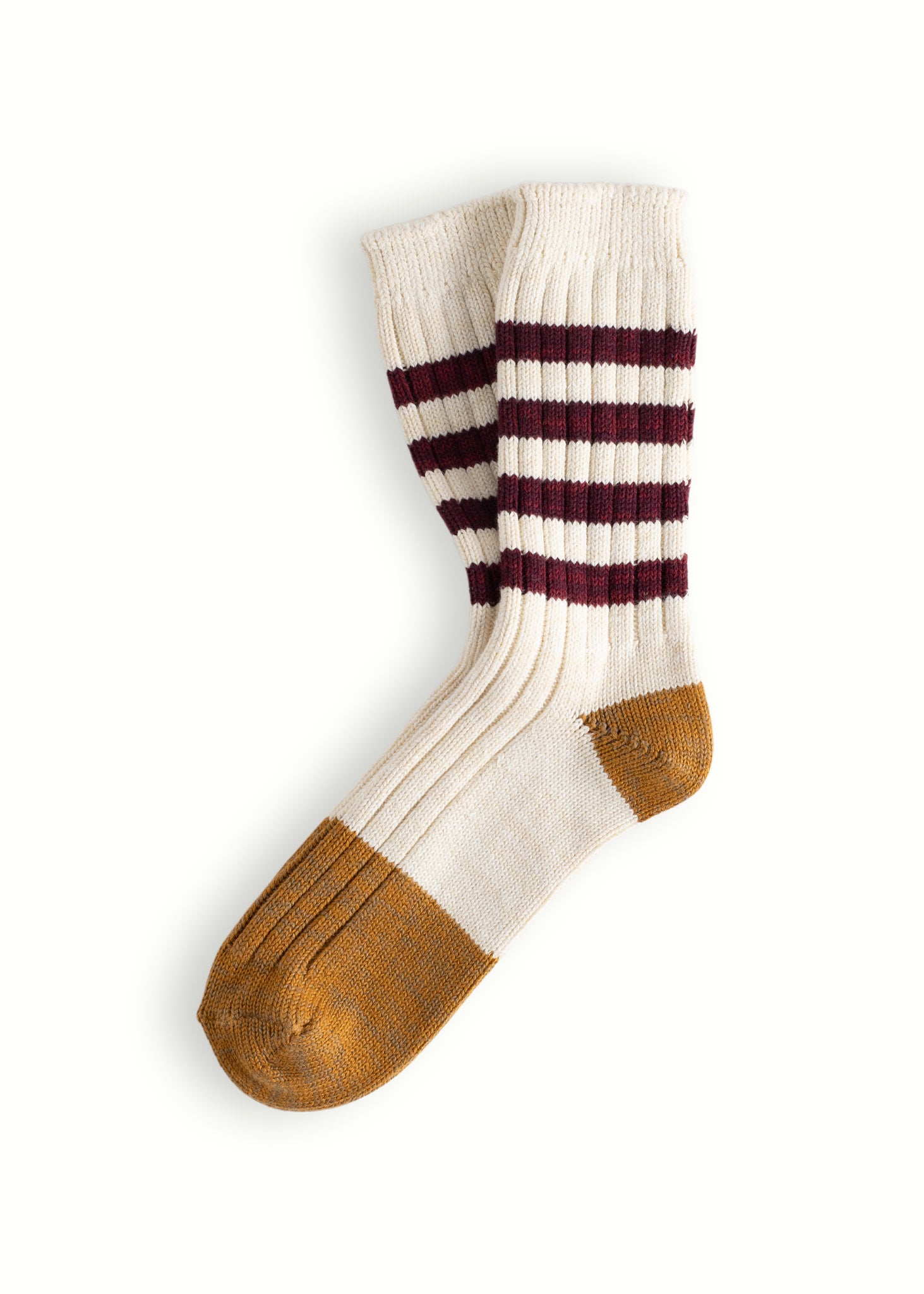 Thunders Love Marine Cotton Striped Burgundy Socks