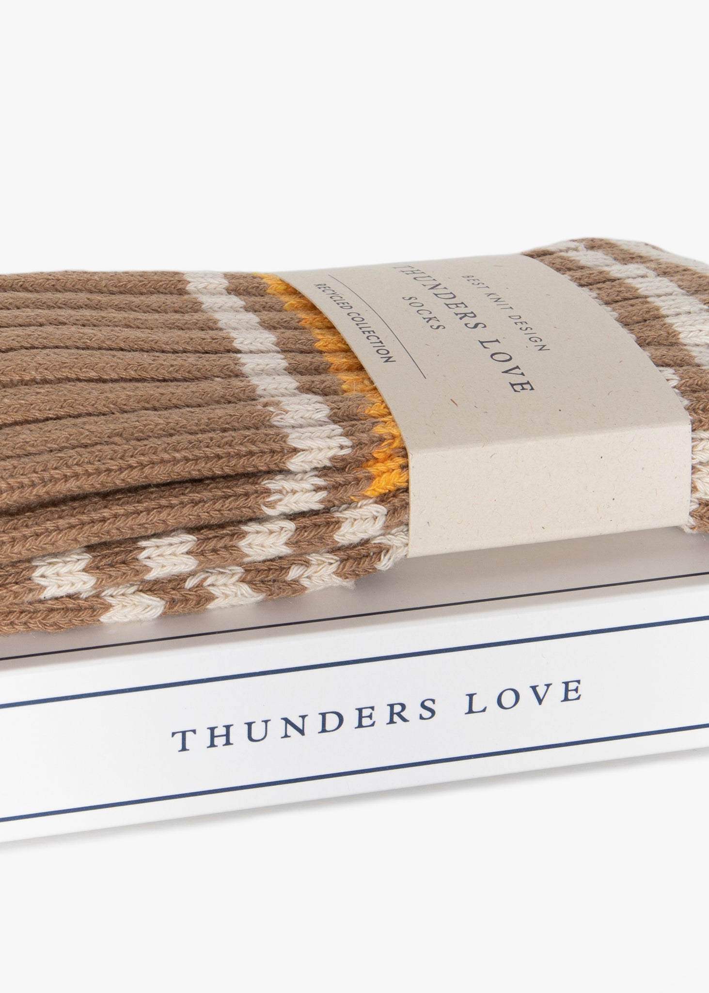 Thunders Love Marine Stripes Sand And White Socks