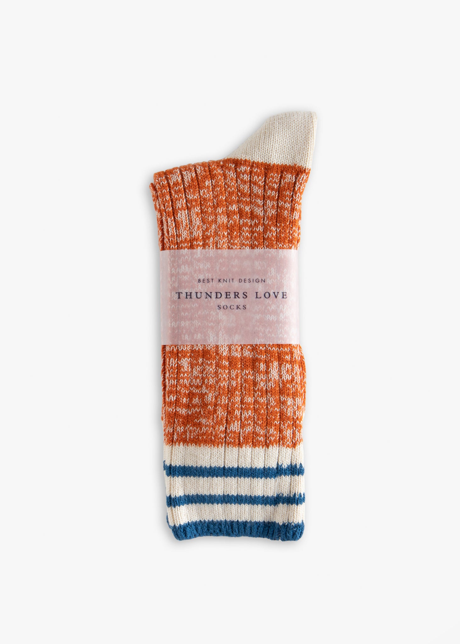 Thunders Love Nautical Oceanside Orange Socks
