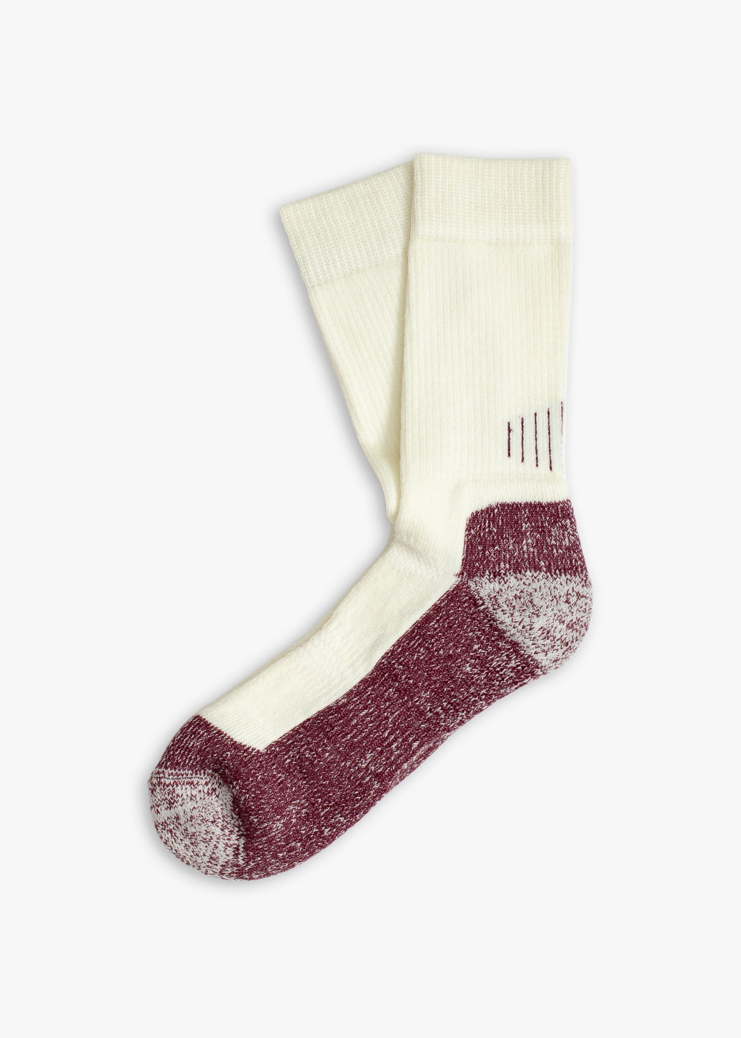 Thunders Love Outdoor Hiking Burgundy Socks