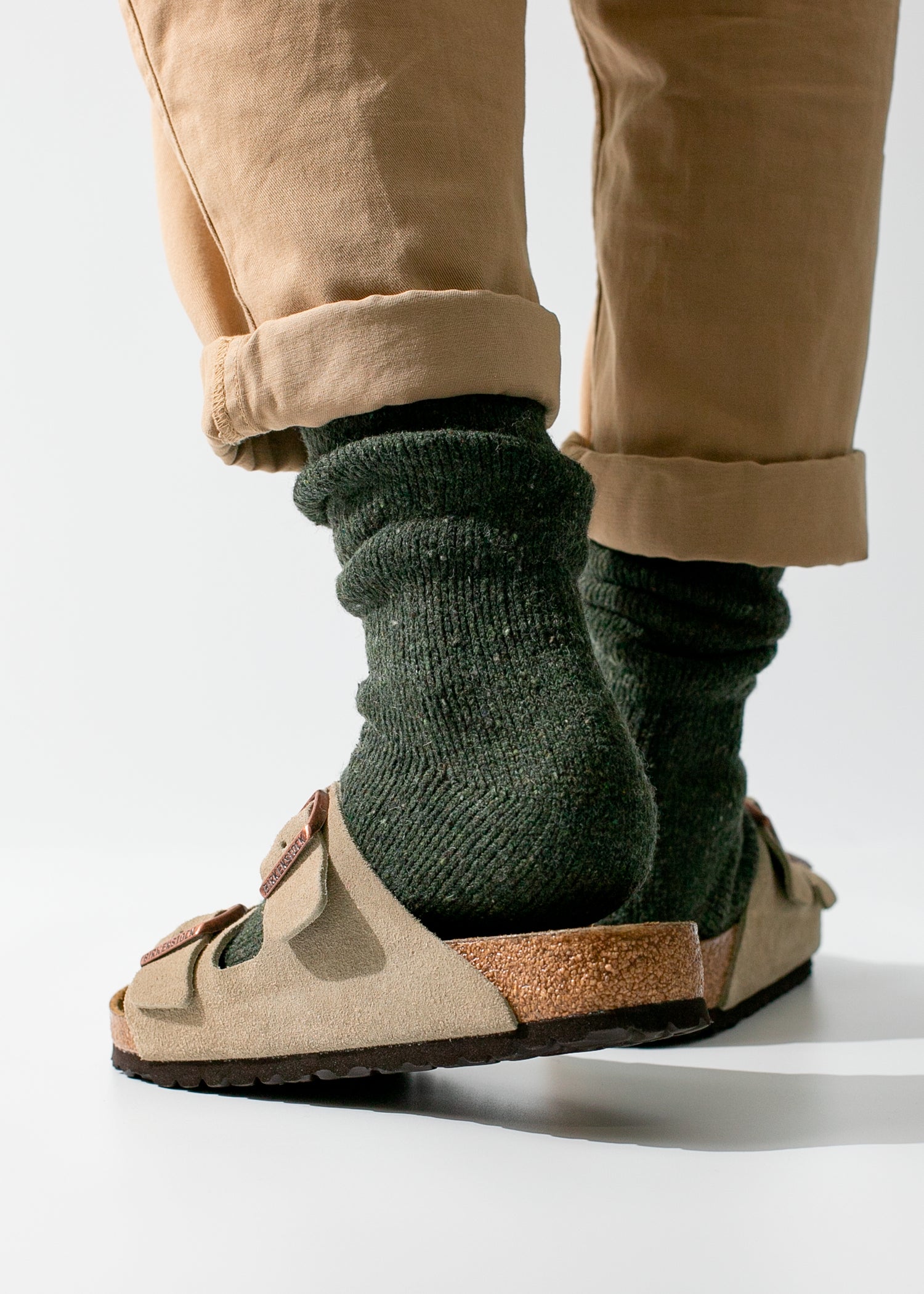 Thunders Love Outdoor Recycled Wool Army Green Socks