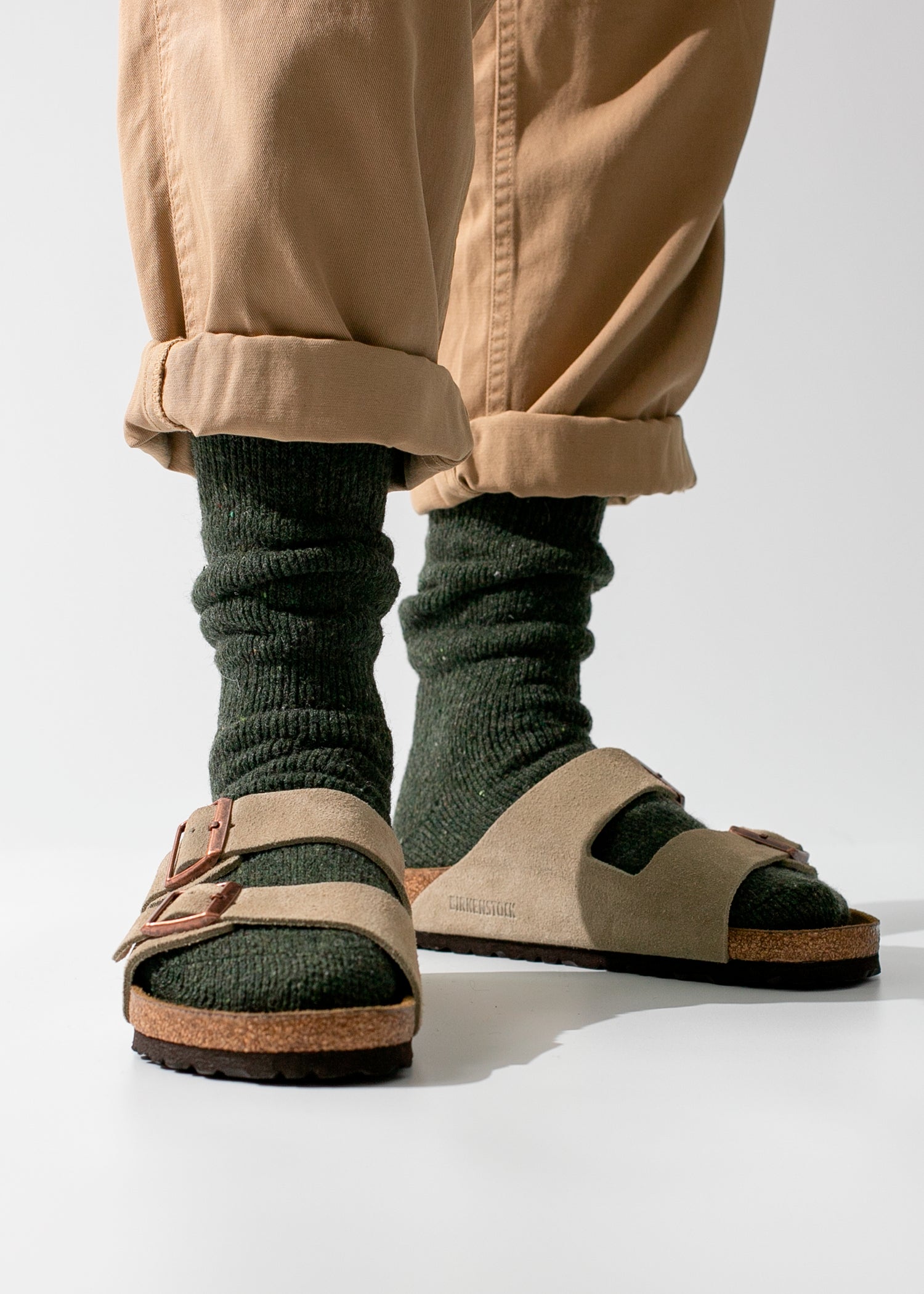 Thunders Love Outdoor Recycled Wool Army Green Socks
