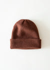 WOOL COLLECTION Solid Brown Beanie