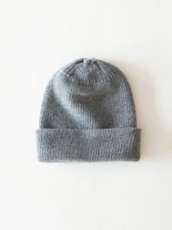 WOOL COLLECTION Solid Grey Beanie