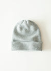 WOOL COLLECTION Solid Light Grey Beanie