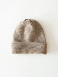 WOOL COLLECTION Solid Sand Beanie