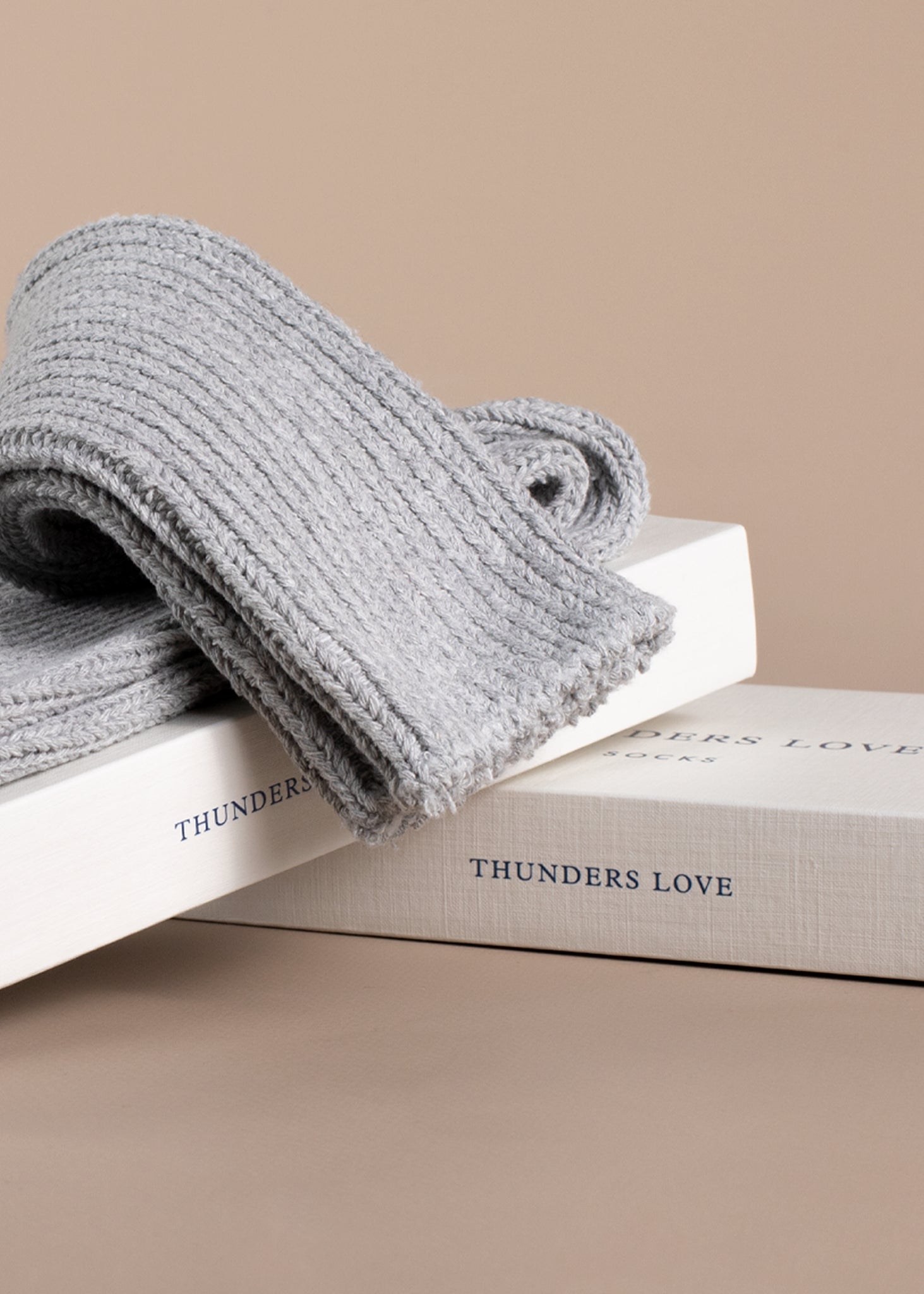 Thunders Love Color Block Classic Grey Socks