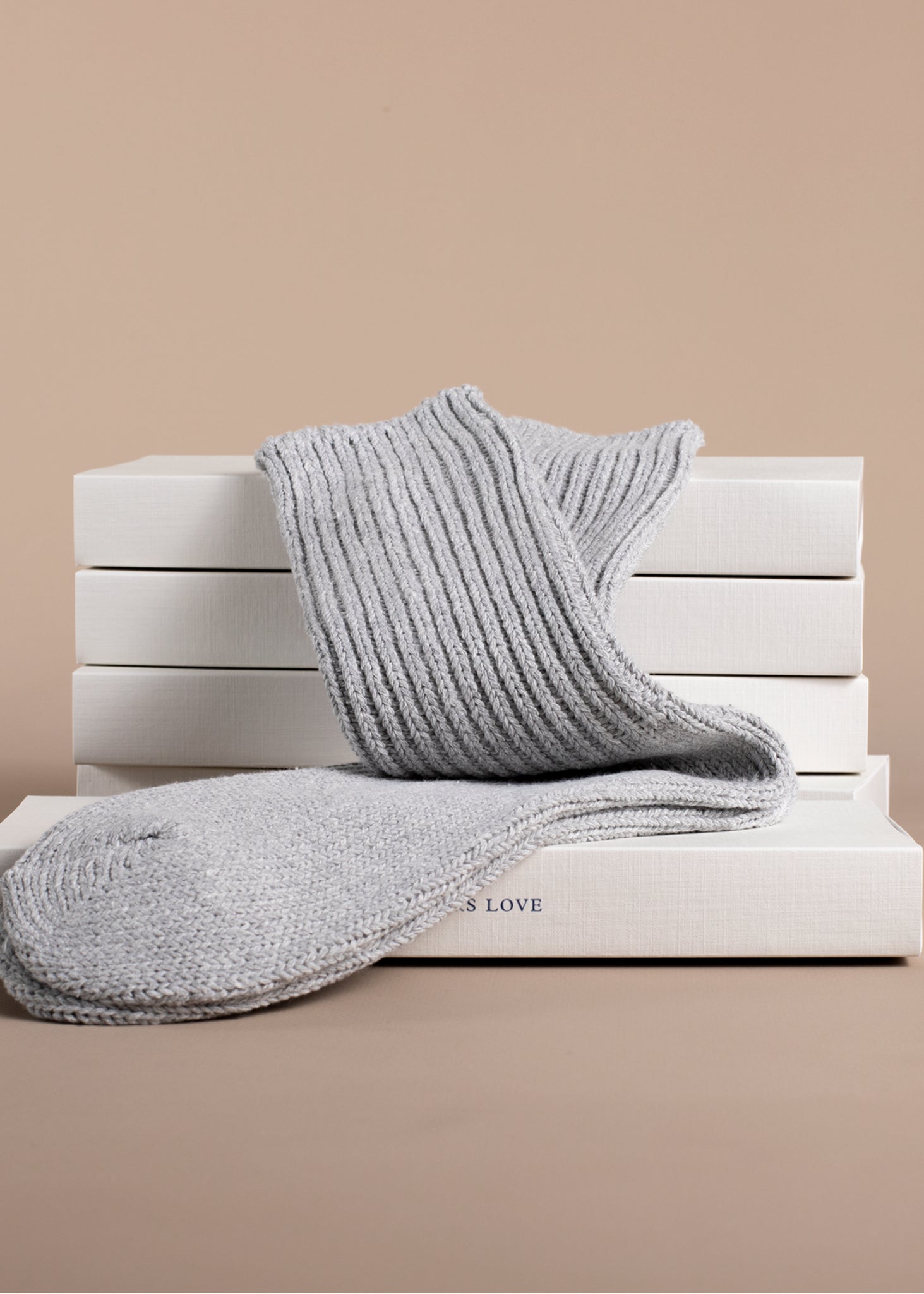 Thunders Love Color Block Classic Grey Socks
