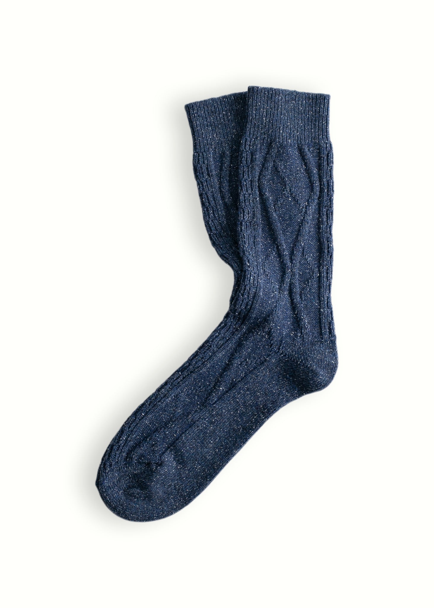 Thunders Love Wool Braid Blue Socks