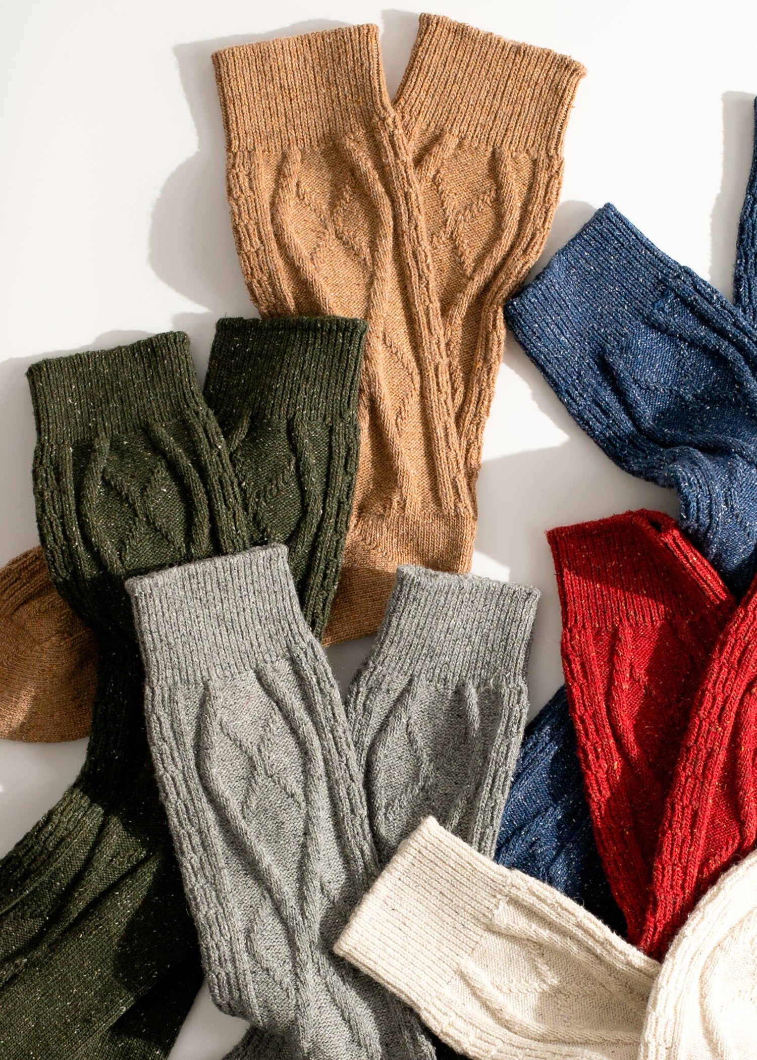 Thunders Love Wool Braid Grey Socks