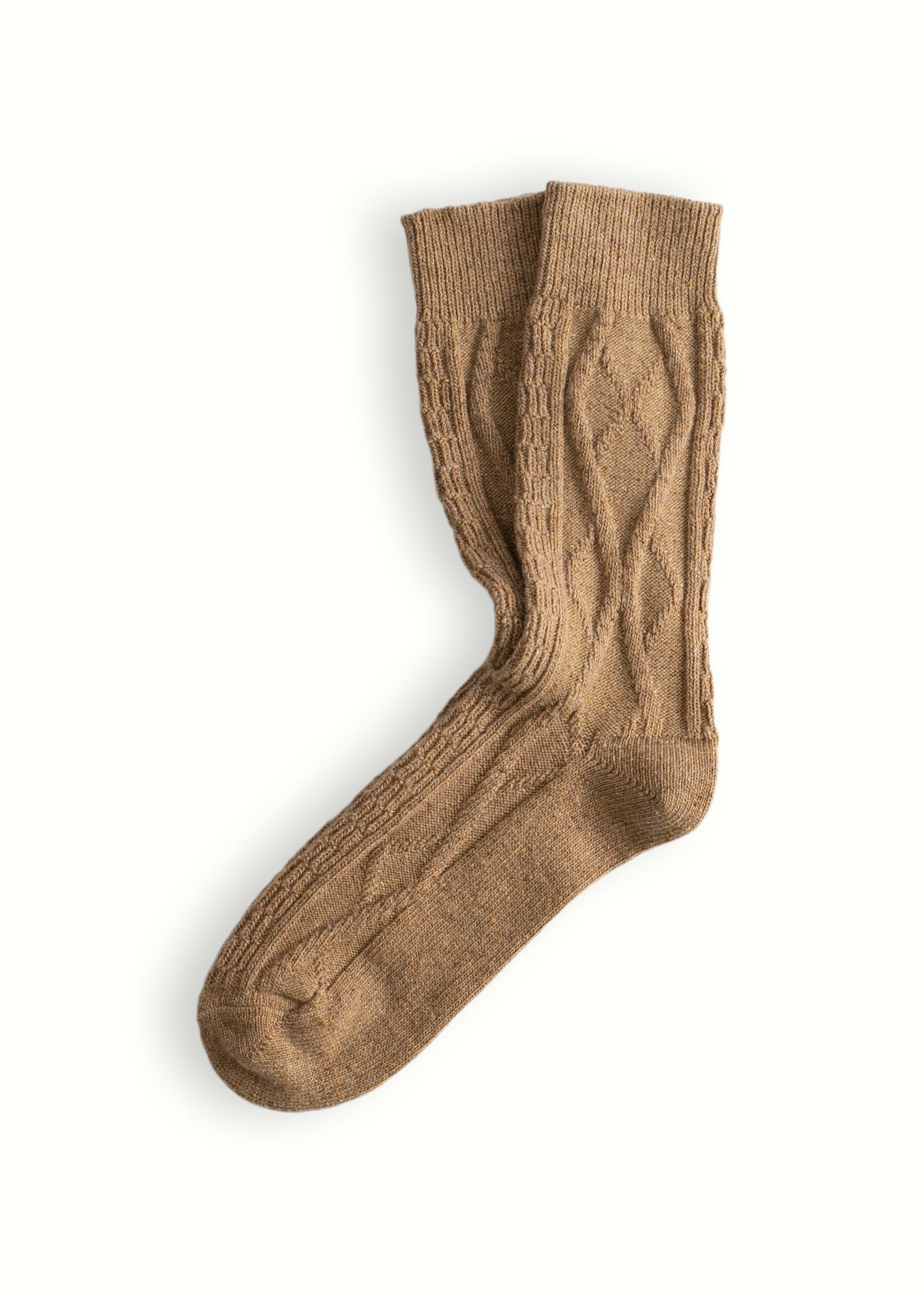 Thunders Love Wool Braid Sand Socks