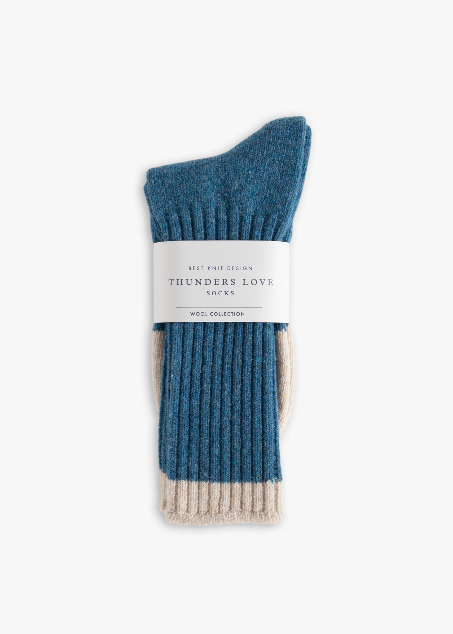 Thunders Love Wool Indigo Blue Socks
