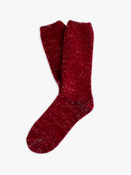WOOL COLLECTION Recycled Burgundy Socks