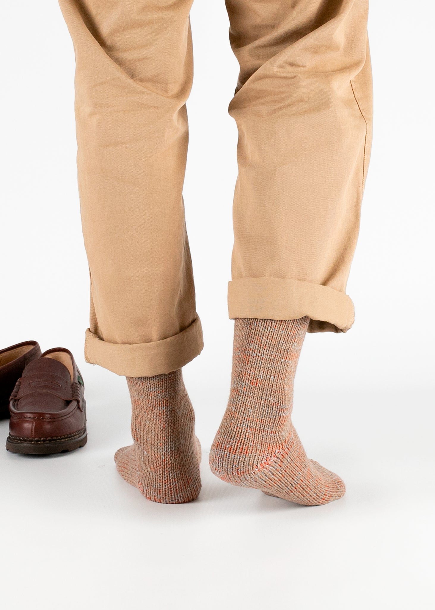Thunders Love Wool Recycled Orange Rock Socks