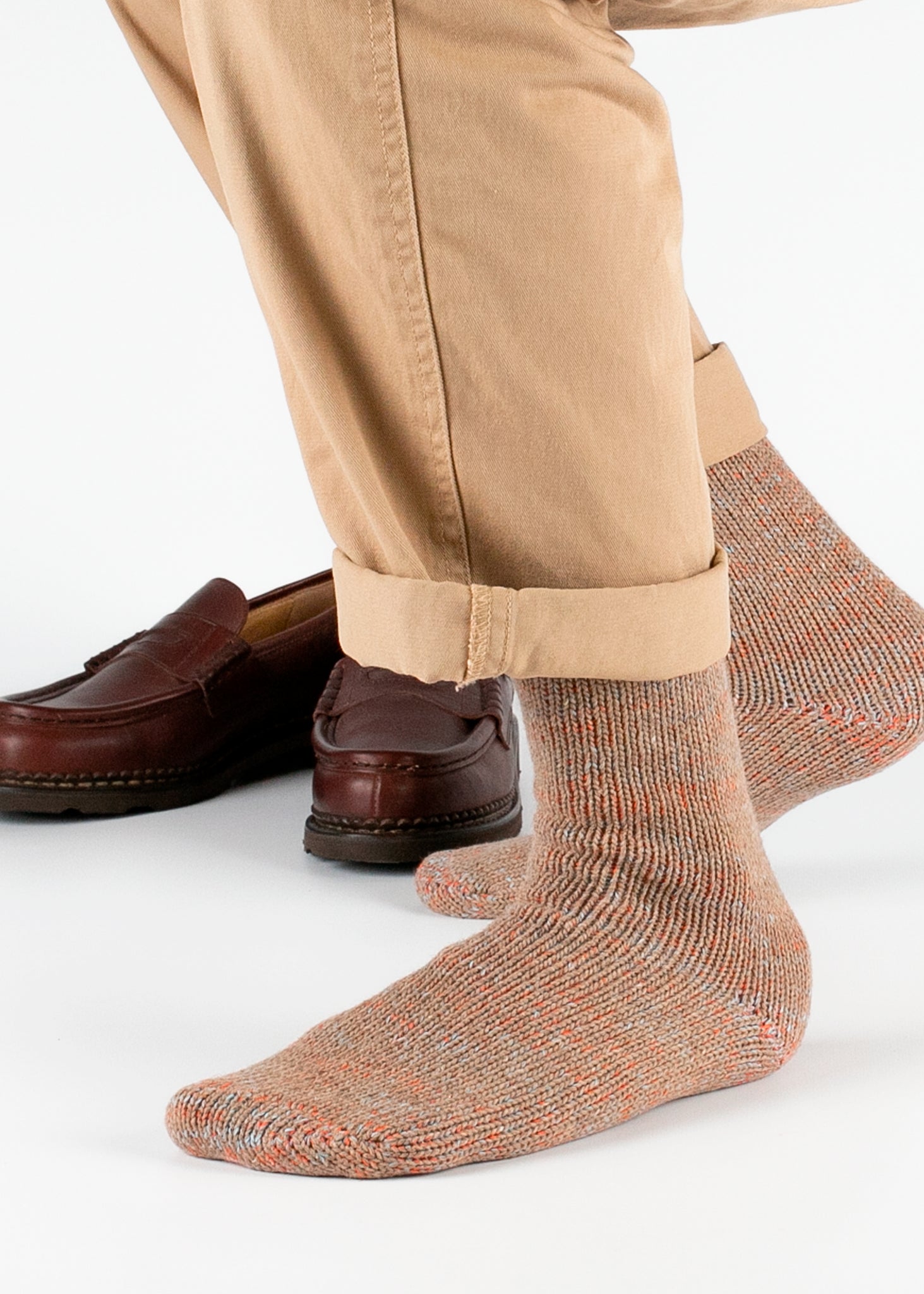 Thunders Love Wool Recycled Orange Rock Socks